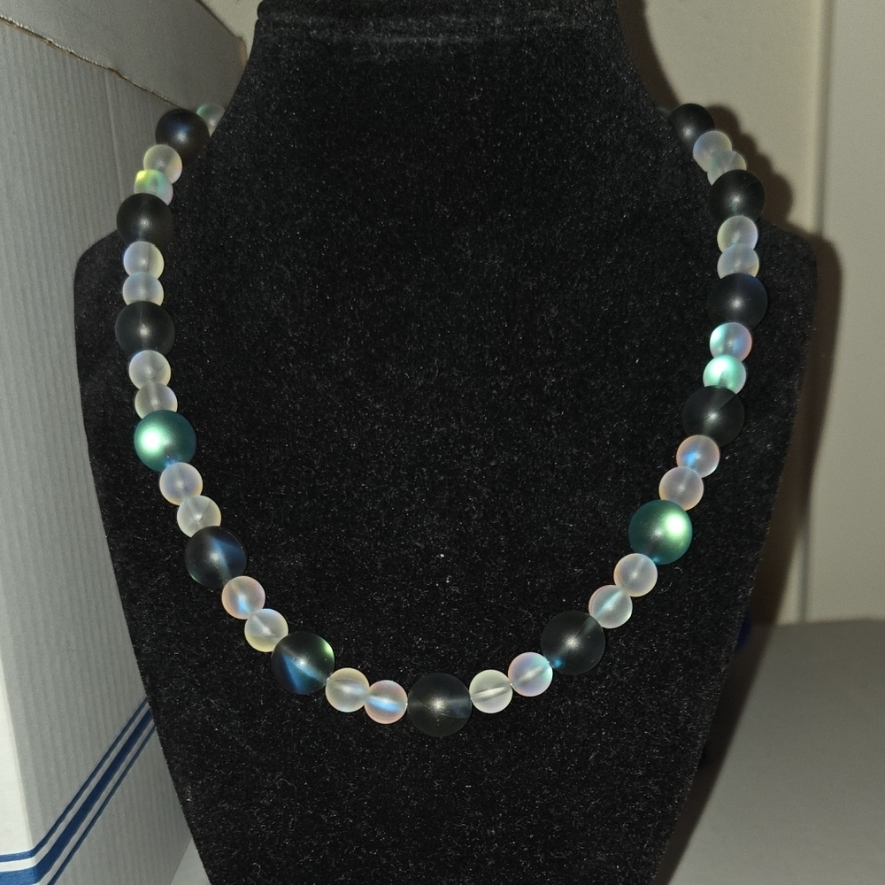 Amazing Iridescent Beaded Necklace